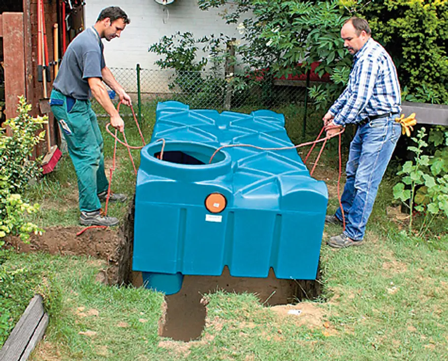 Regenwassertank einbauen: Schritt 3 von 4 Regenwassertank