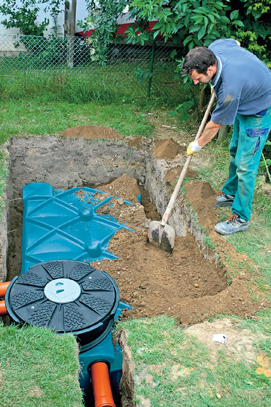 Regenwassertank einbauen: Schritt 4 von 4 Regenwassertank