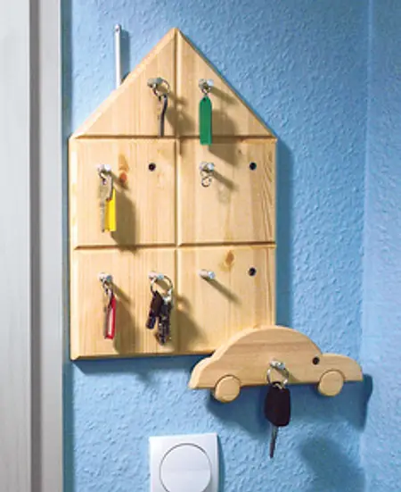 Schlüsselbrett aus Holz bauen