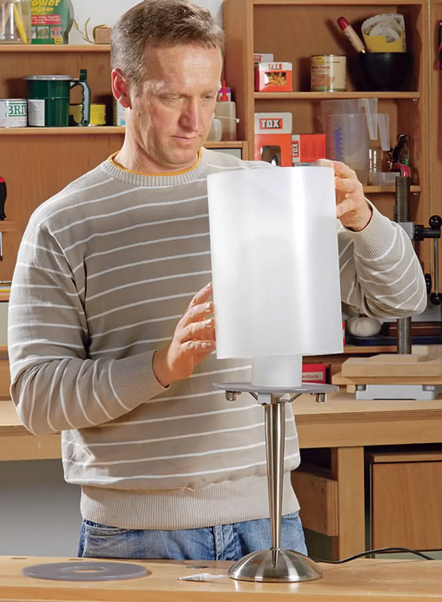 Lampenschirm aus Plexiglas: Schritt 4 von 5