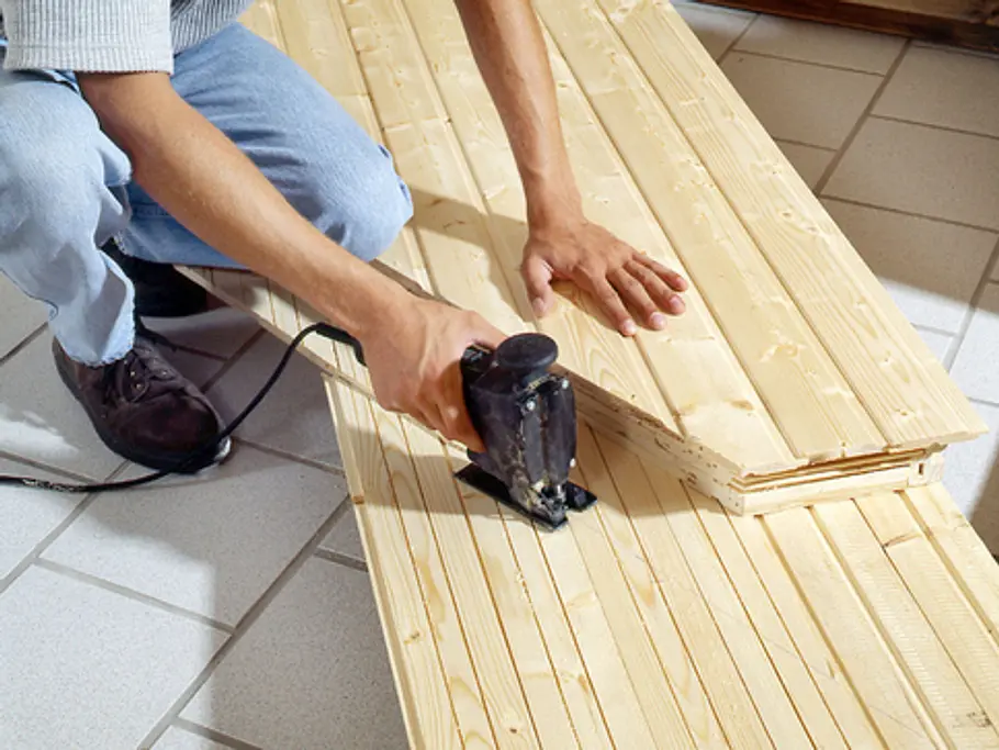Bausatz für die Sauna: Schritt 4 von 11 Sauna in Dachschräge