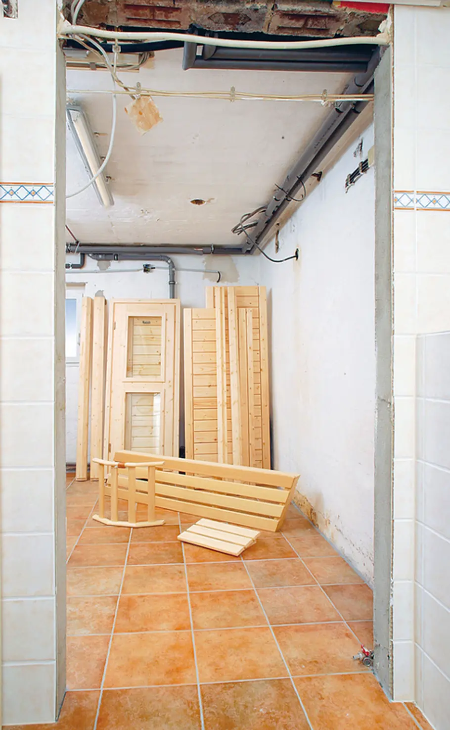 Keller-Heimsauna: Schritt 1 von 21 Keller-Heimsauna