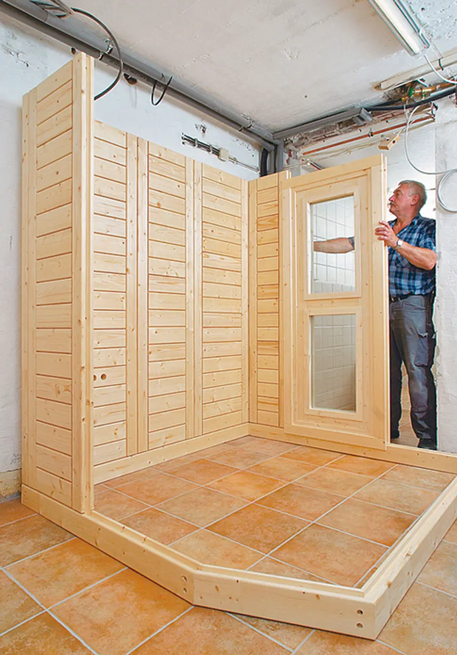 Keller-Heimsauna: Schritt 9 von 21 Keller-Heimsauna