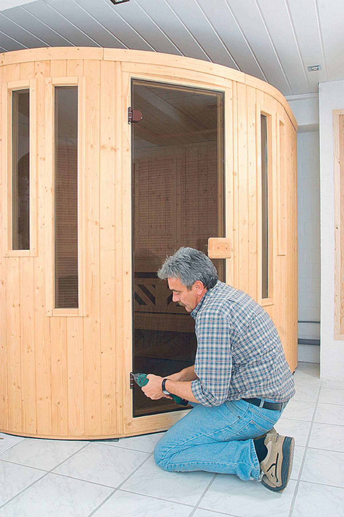 Sauna im Keller