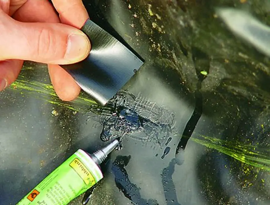 Teichfolie kleben: Schritt 6 Teichfolie kleben