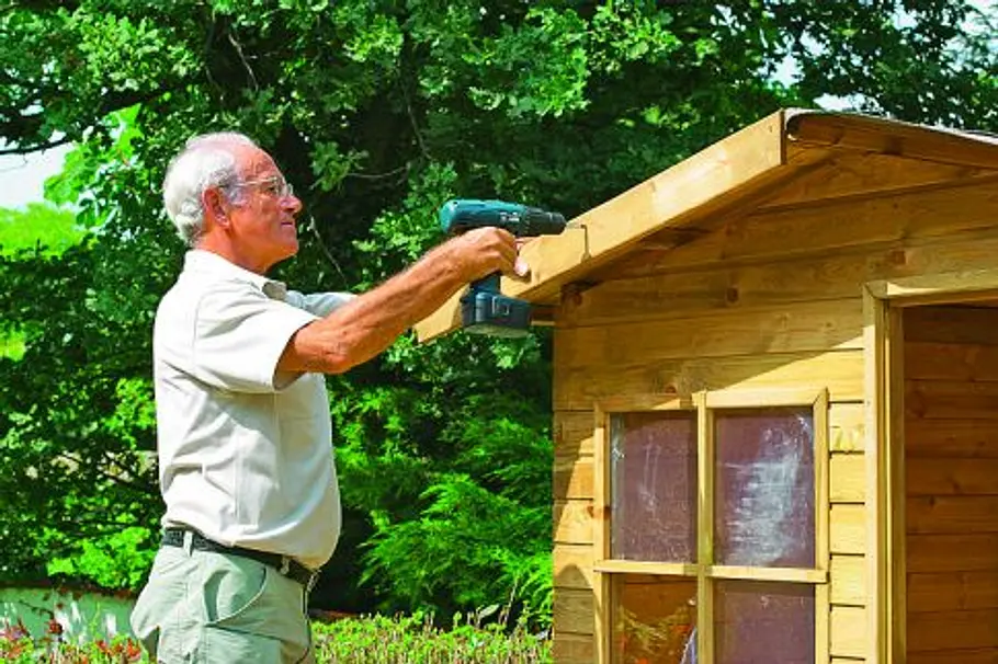 Geräteschuppen bauen: Schritt 15 von 21 Geräteschuppen