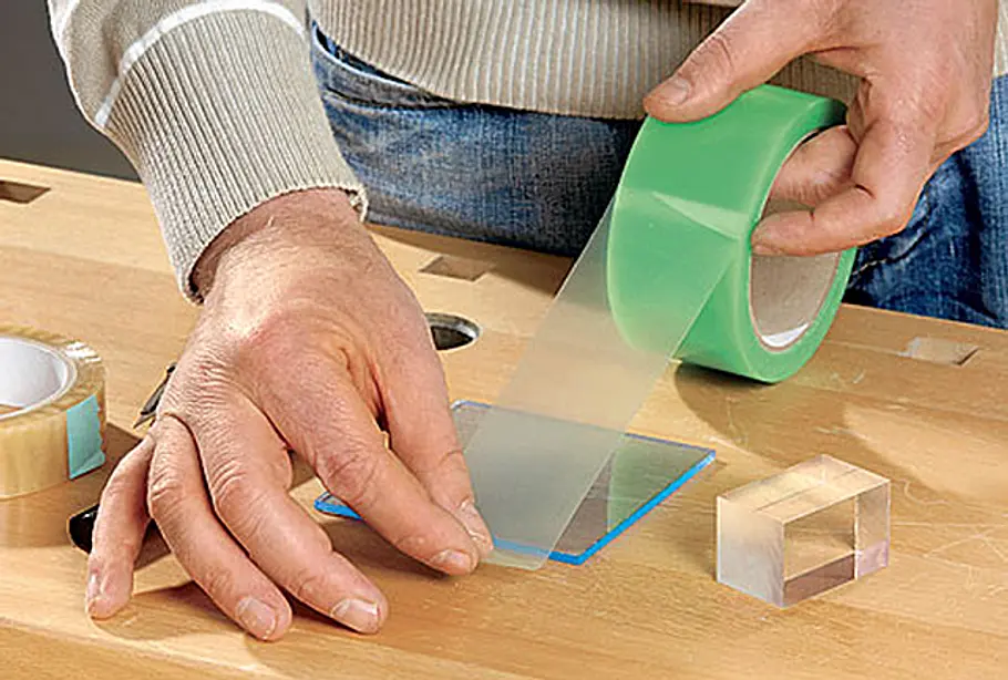 Acrylglas kleben: Flächig verkleben Acrylglas kleben