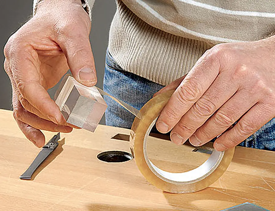 Acrylglas kleben: Flächig verkleben Acrylglas kleben