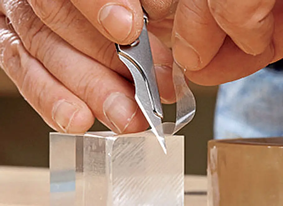 Acrylglas kleben: Flächig verkleben Acrylglas kleben