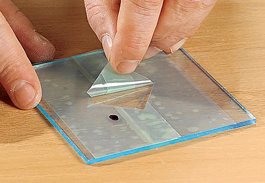 Acrylglas kleben: Flächig verkleben Acrylglas kleben
