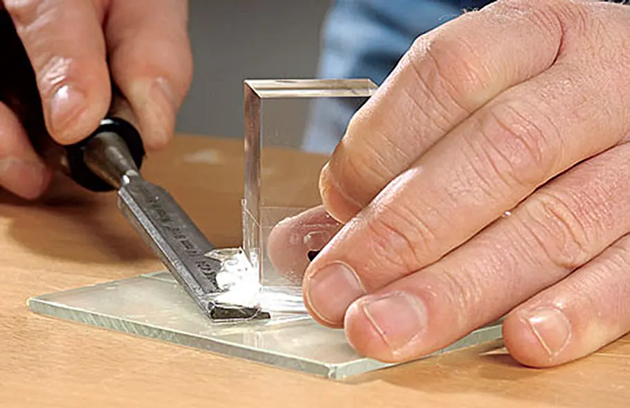 Acrylglas kleben: Flächig verkleben Acrylglas kleben