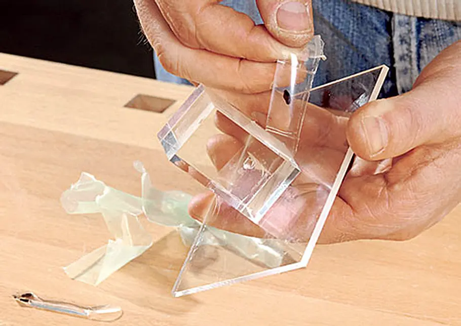 Acrylglas kleben: Flächig verkleben Acrylglas kleben