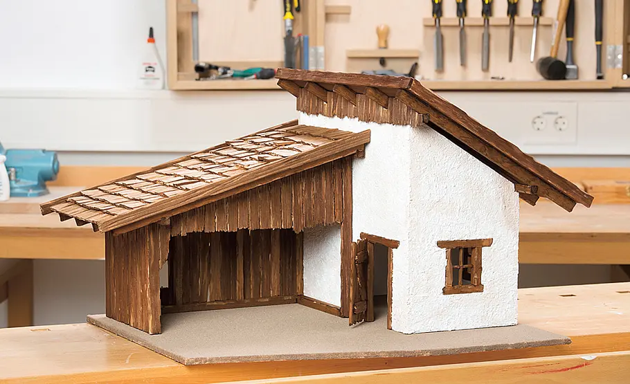 Bauplan: Alpenkrippe Bauplan: Alpenländische Krippe