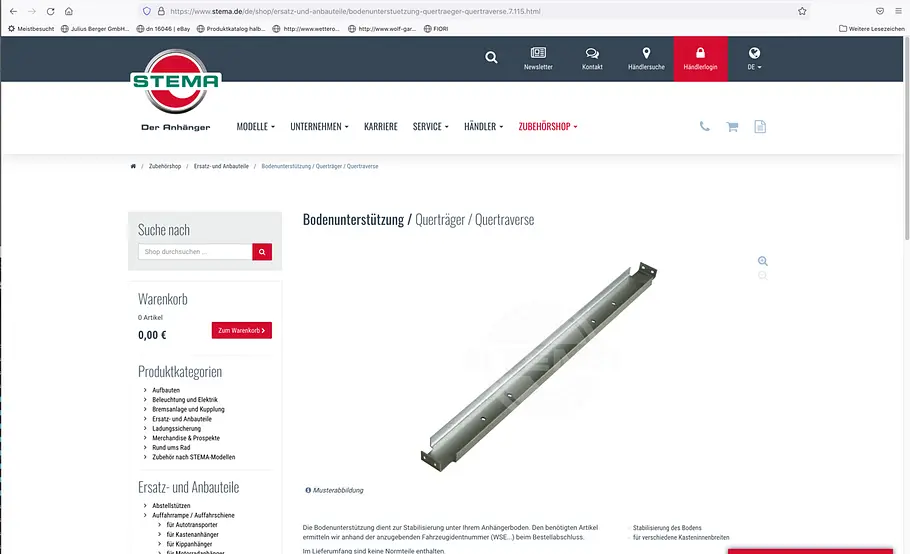 Anhänger-Chassis reparieren