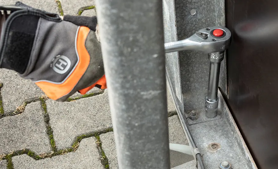 Anhänger-Chassis reparieren