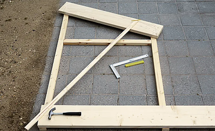Bikeport bauen: Schritt 5 von 47 Hilfszirkel bauen