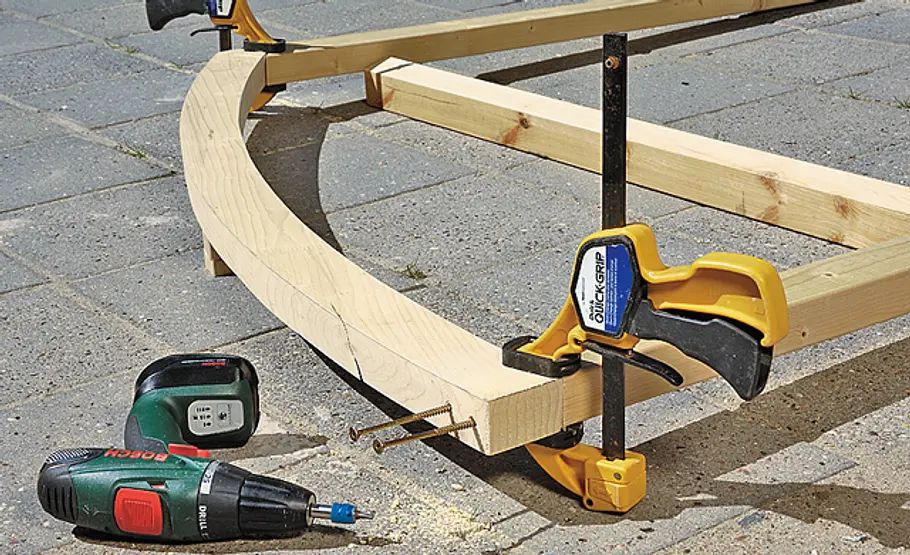 Bikeport bauen: Schritt 8 von 47 Dachbogen montieren
