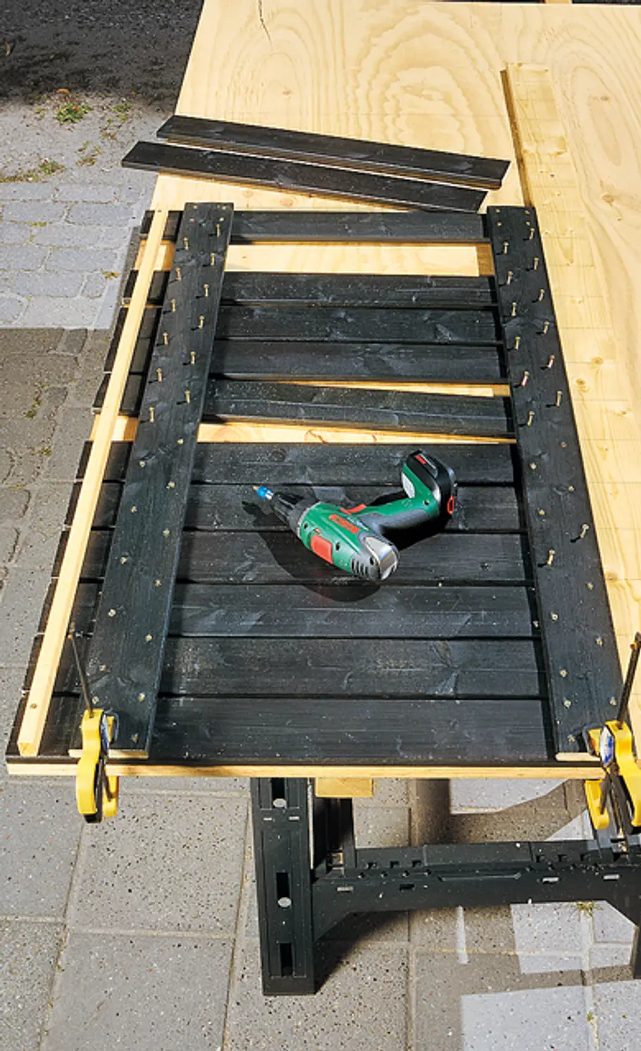 Bikeport bauen: Schritt 18 von 47 Tür beplanken