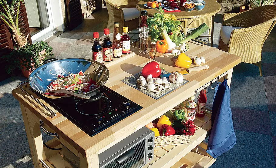 Außenküche selber bauen Außenküche