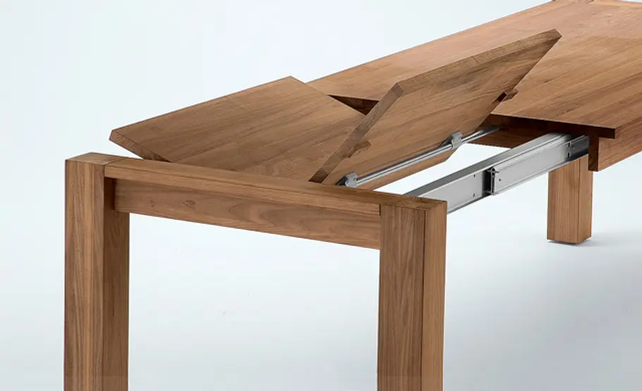 Ausziehbaren Esstisch bauen Ausklappmechanismus Esstisch