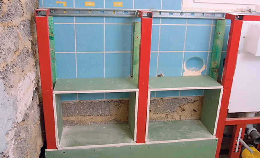 Bad-Ablage bauen: Schritt 12 von 24 Bad-Schrank bauen