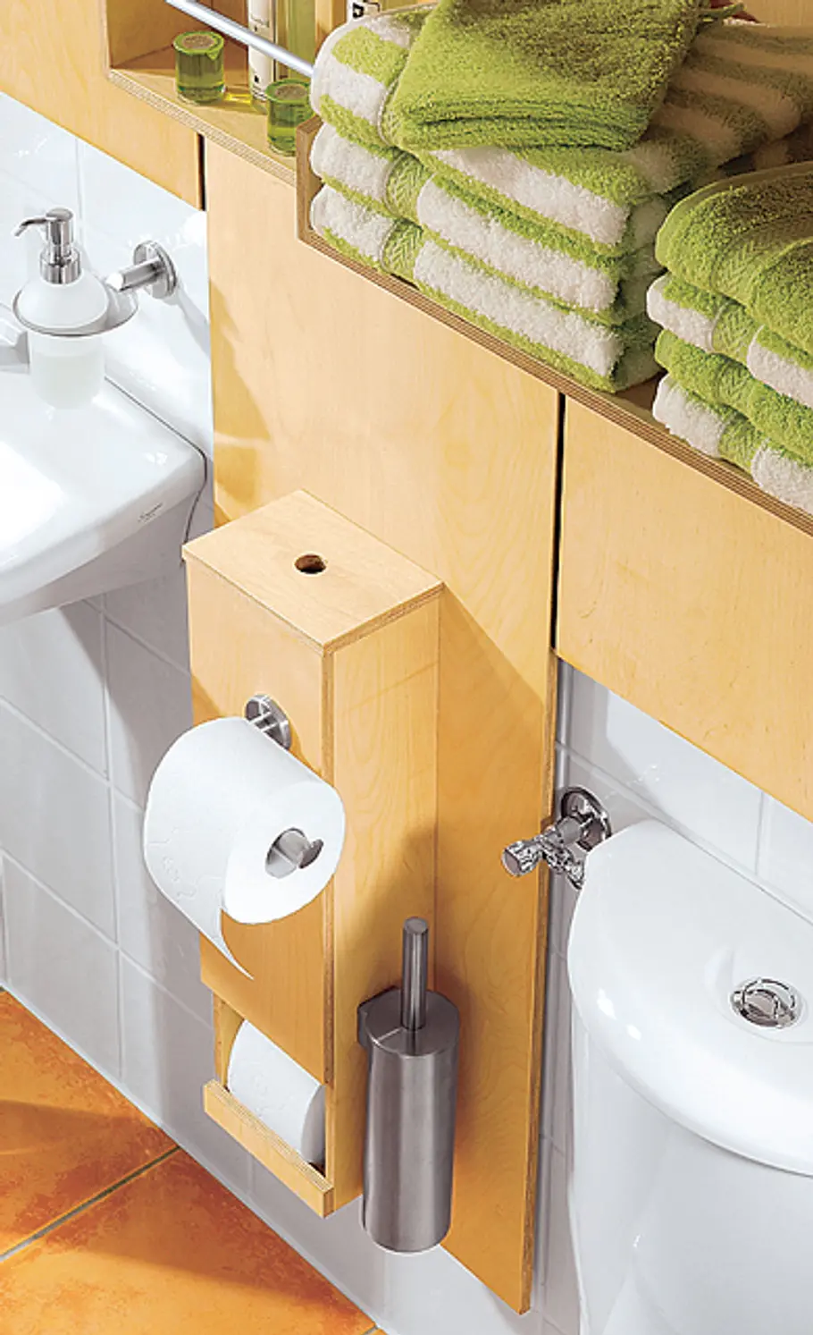 Paneel-Bad-Ablage WC-Utensilien