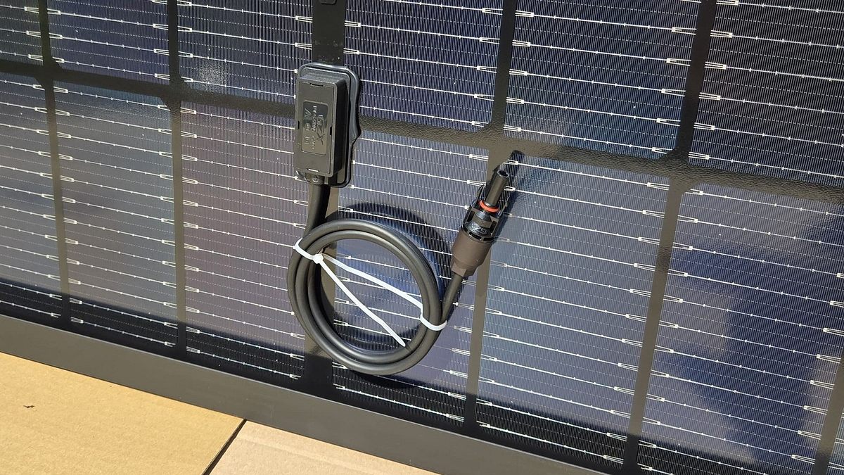 Solarmodul MC4-Kabel Solarmodul Rückseite Kabel
