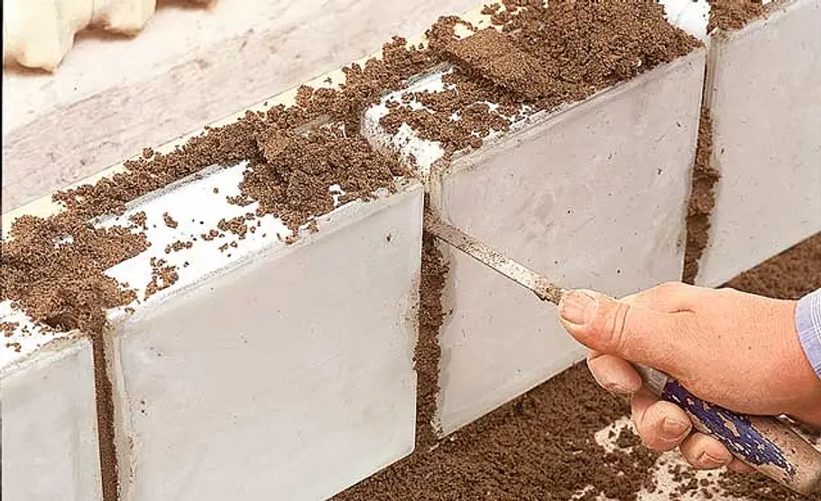 Glasbausteine mauern: Schritt 4 von 12 Glasbausteine mauern