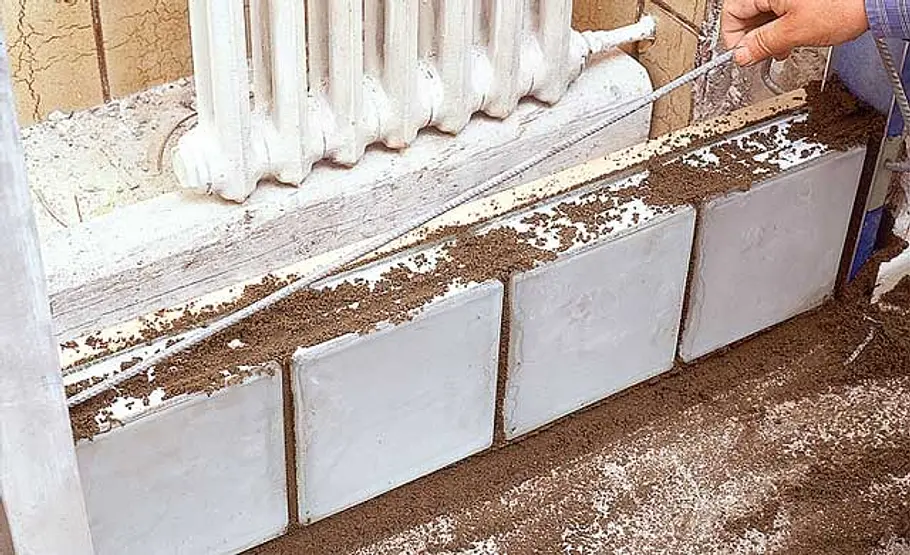 Glasbausteine mauern: Schritt 5 von 12 Glasbausteine mauern