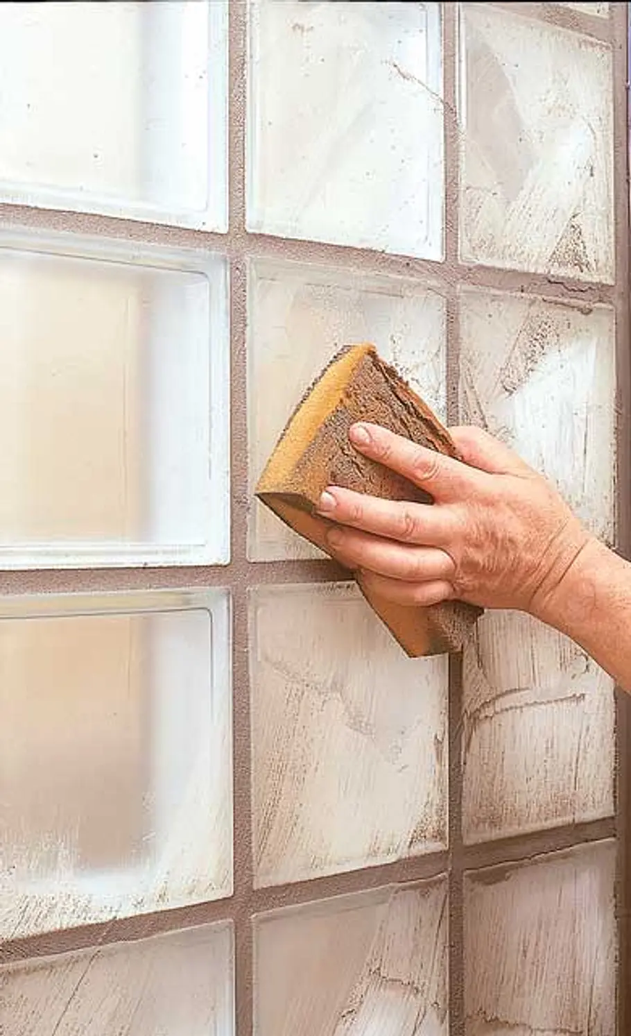 Glasbausteine mauern: Schritt 10 von 12 Glasbausteine mauern