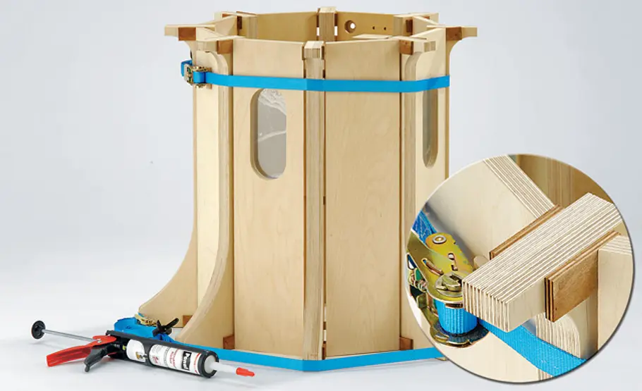 Leuchtturm bauen: Korpus Leuchtturm montieren