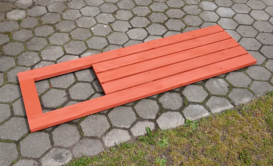 Bank aus Betonplatten Gartenbank aus Beton