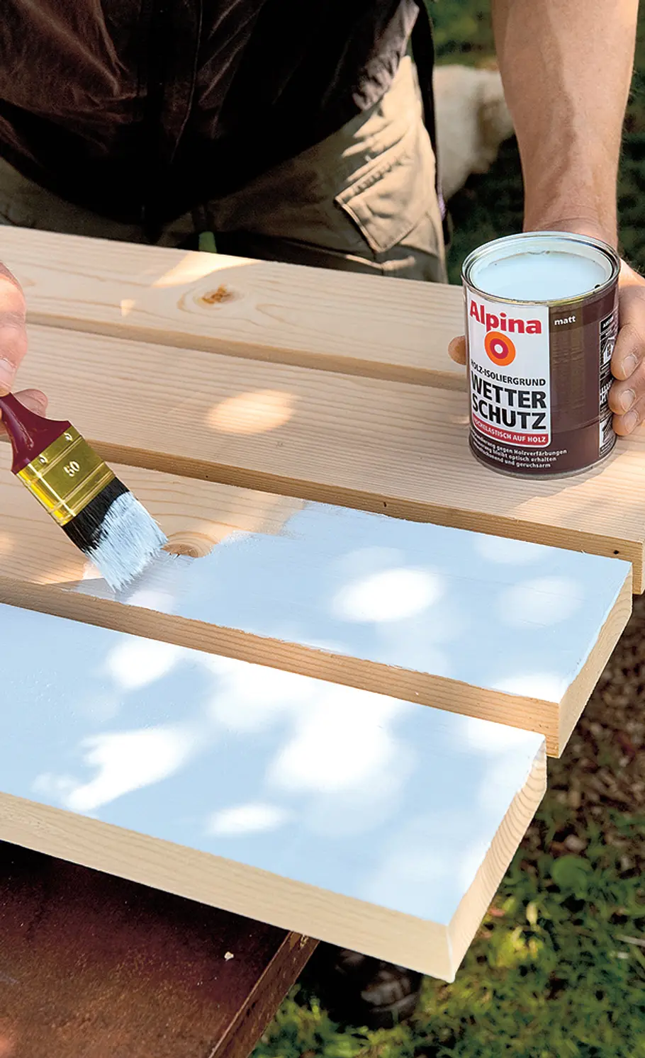 Gartenbank aus Betonplatten Gartenbank aus Beton