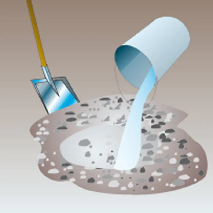 Mörtel anmischen Beton mischen