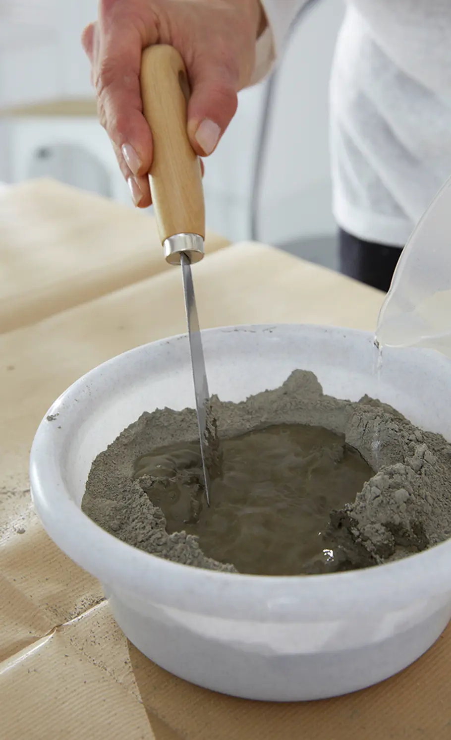 Schale aus Beton basteln