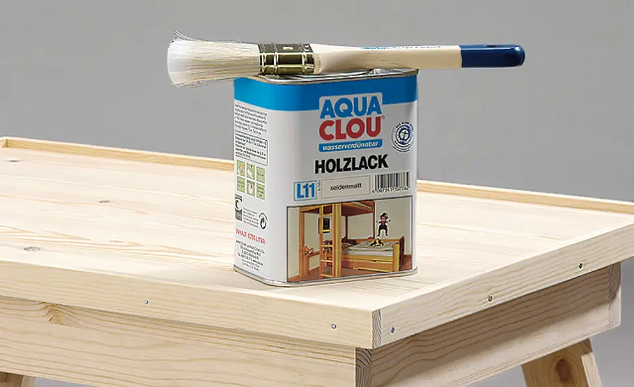 Bett Tablett selber bauen: Schritt 13 von 14 Holzschutz fürs Frühstückstablett