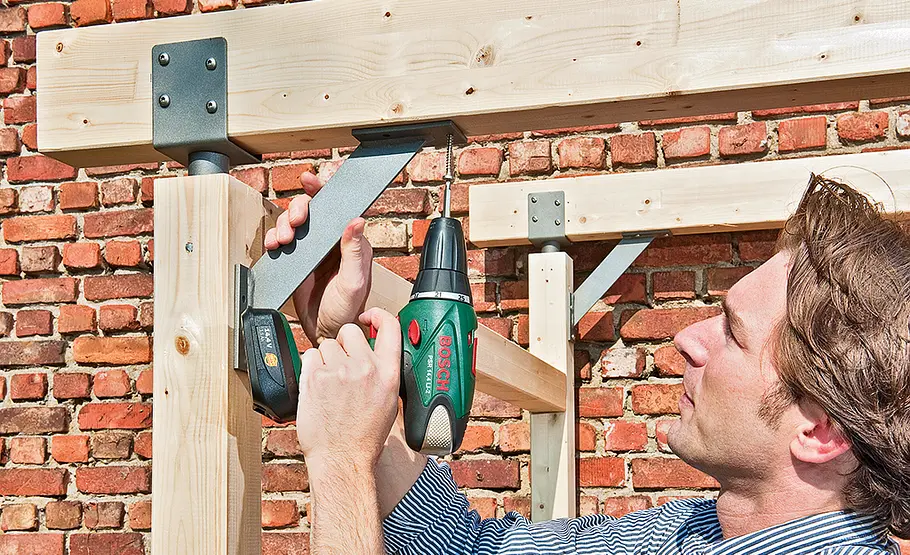 Bikeport bauen Holz-Fahrradschuppen