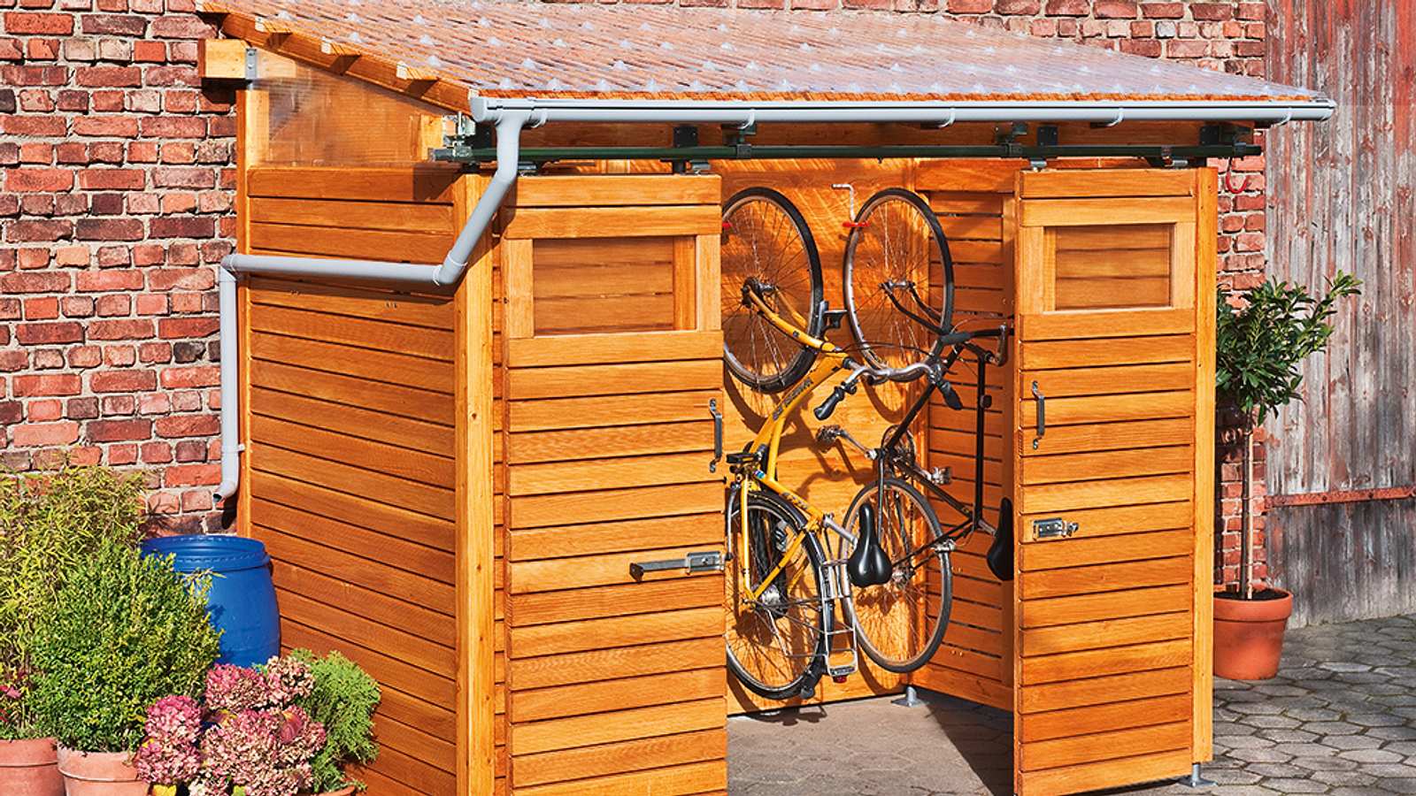 Fahrradschuppen aus Holz | selbst.de