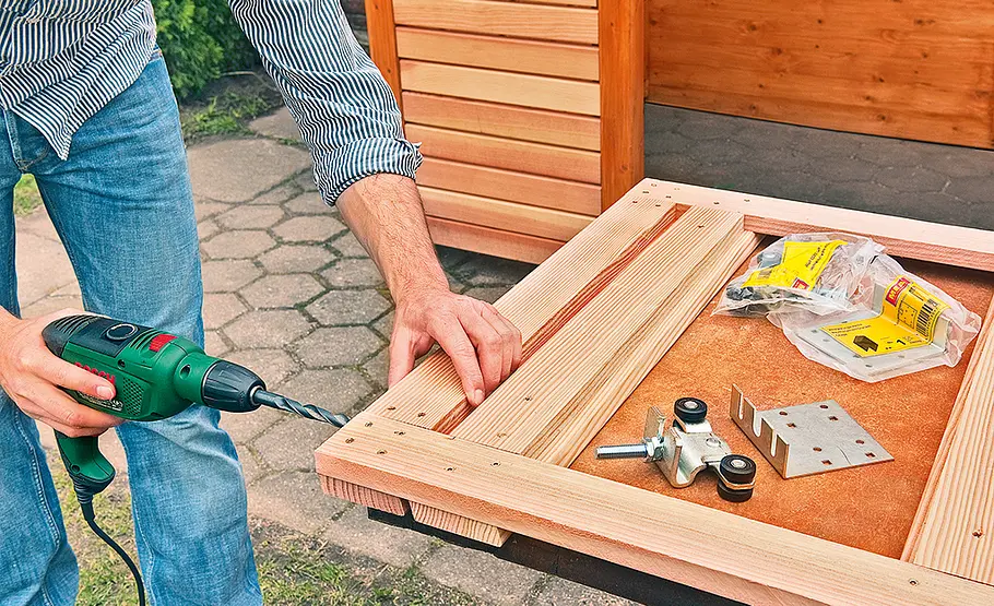 Bikeport bauen Holz-Fahrradschuppen