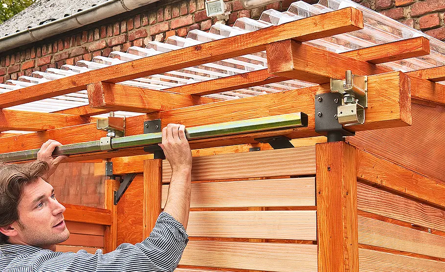 Bikeport bauen Holz-Fahrradschuppen