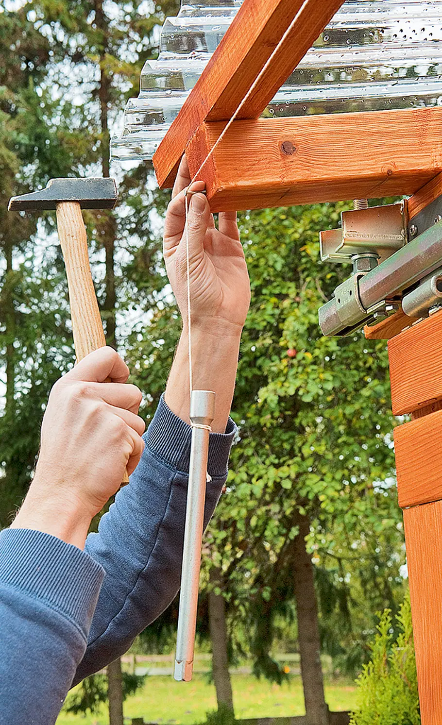 Bikeport bauen Holz-Fahrradschuppen