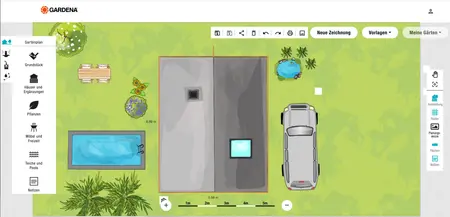 Gardena Garten Planer / Screenshot