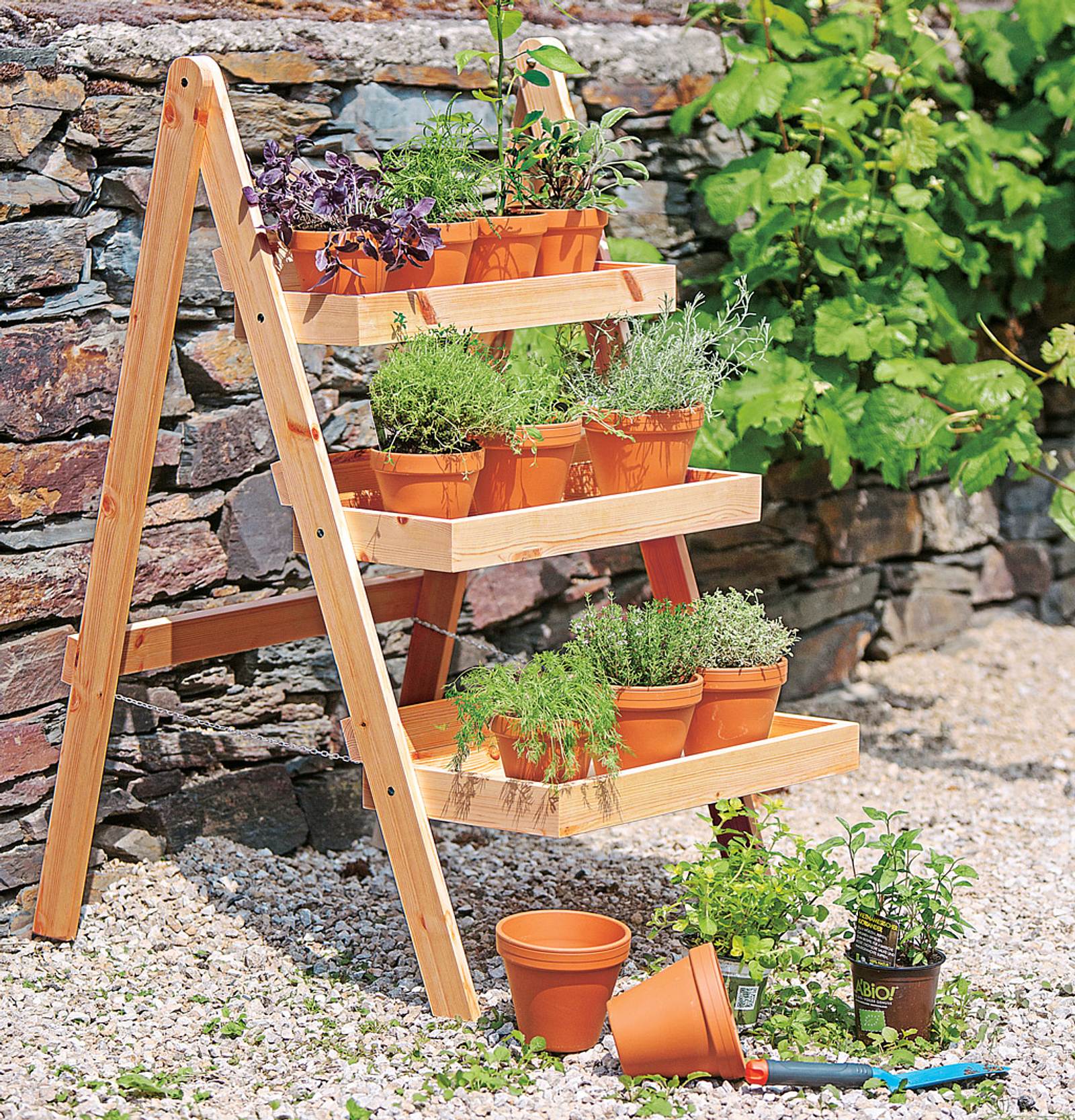 hoher blumenkasten holz Balkonkasten aus Holz 60cm  Green Me Up