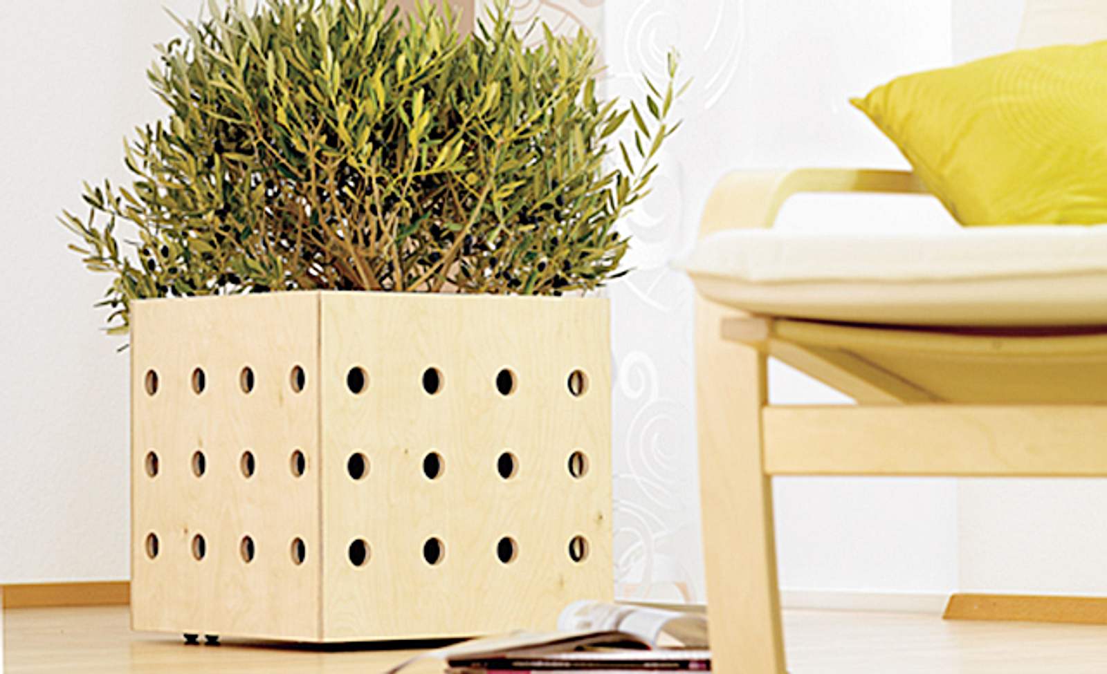 Blumentopf mit Rollen selbst.de