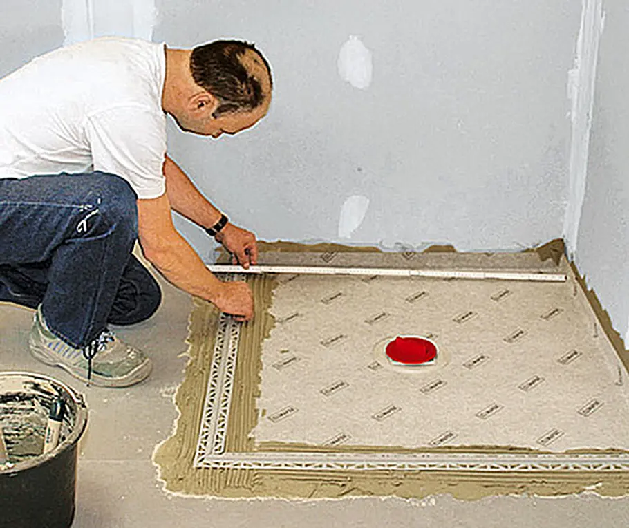 Bodengleiche Dusche aus Polystyrol Bodengleiche Dusche einbauen