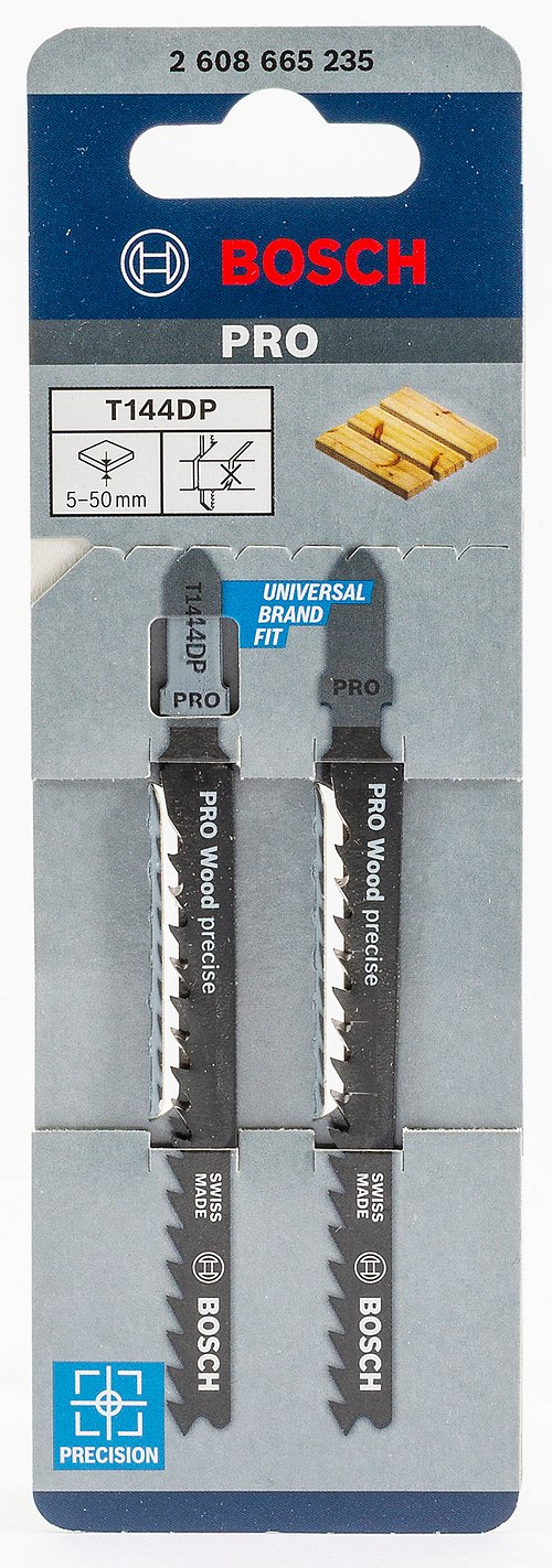 Bosch 5x PRO Wood precise T144DP Stichsägeblatt
