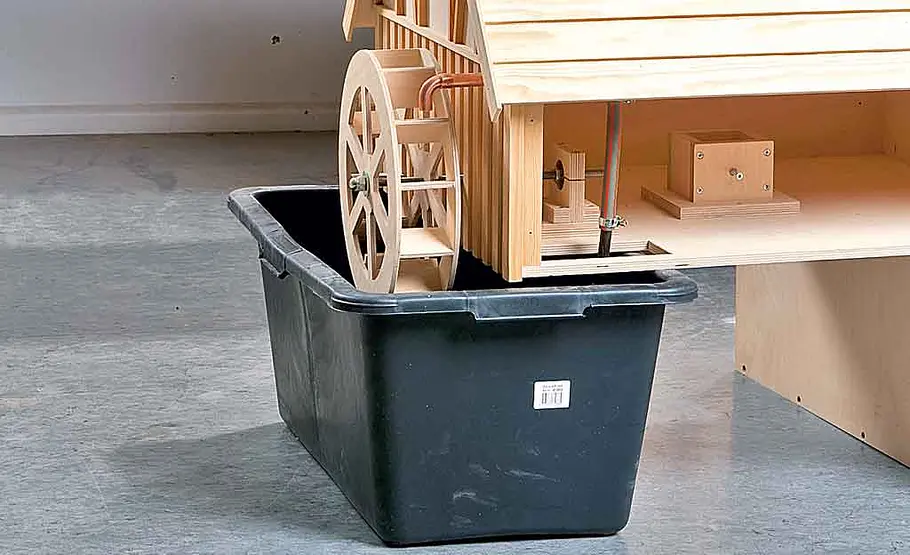 Wassermühle bauen: Schritt 51 von 53 Windmühle selber bauen