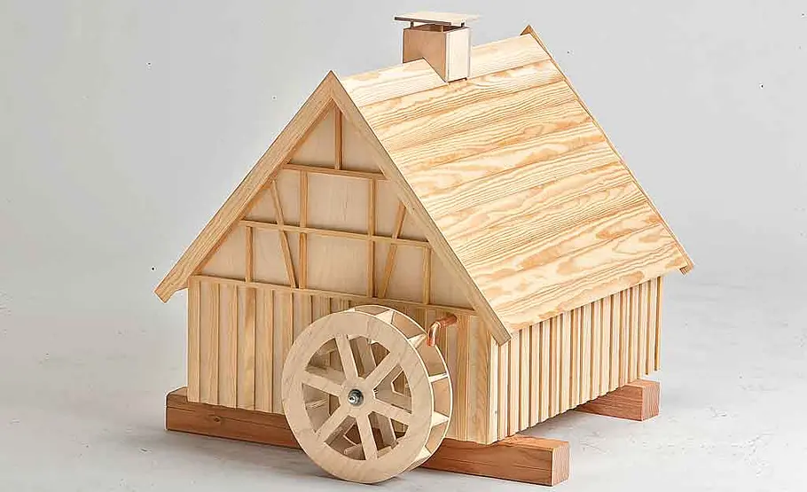 Wassermühle bauen: Schritt 53 von 53 Windmühle selber bauen