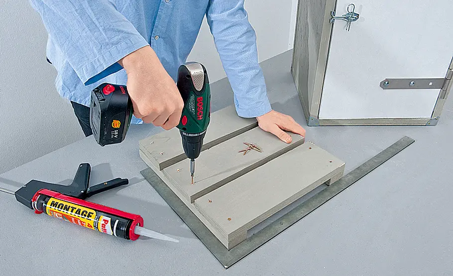 Brennholzregal selber bauen Brennholzregal