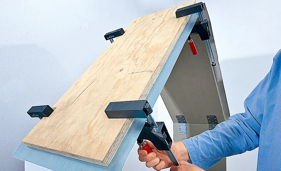 Brennholzregal selber bauen Brennholzregal
